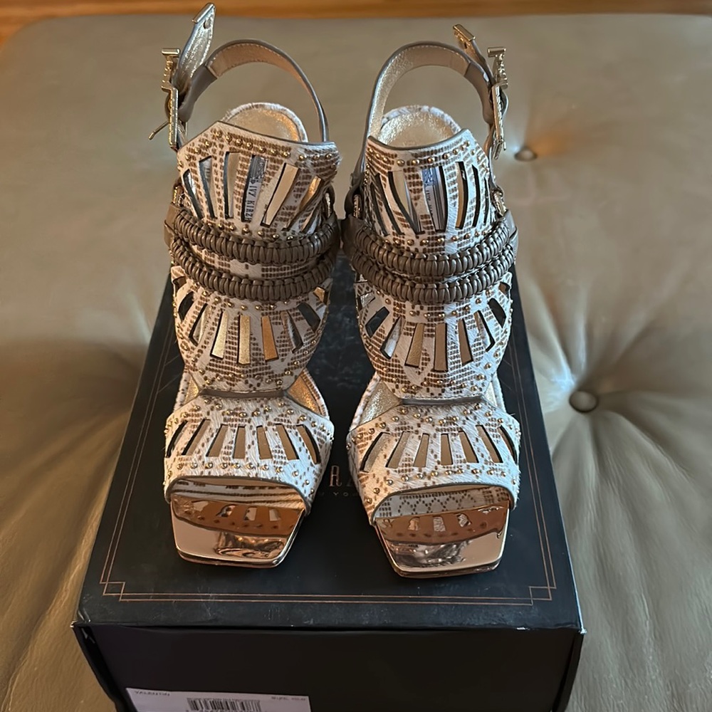 Ivy Kirzhner valentin calf hair and leather, rose gold hardware.